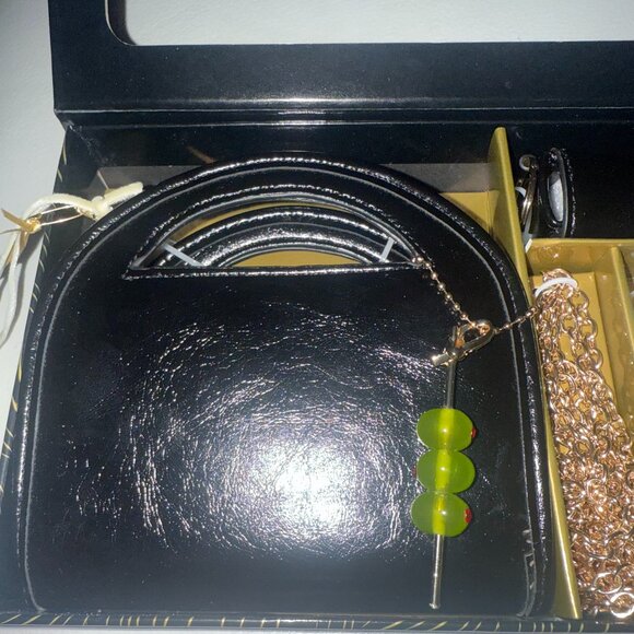 House of Harlow Nano Cardcase Bag Chain Strap Lipstick Case & Martini Keyring - Picture 2 of 7